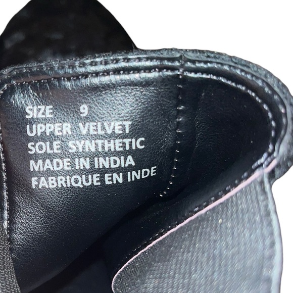 Urban Outfitters Velvet Chelsea Boots Size 9 - Picture 7 of 7